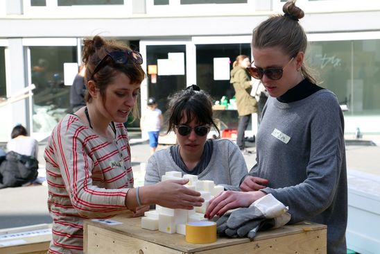 Bauworkshop am Küchenmonument, 16.4.2015, Foto: Jirka Jansch