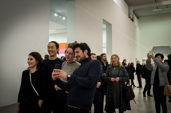 Eröffnung der Ausstellung "Carsten Nicolai. Tele" in der Berlinischen Galerie, 22.3.2018, Foto: Harry Schnitger