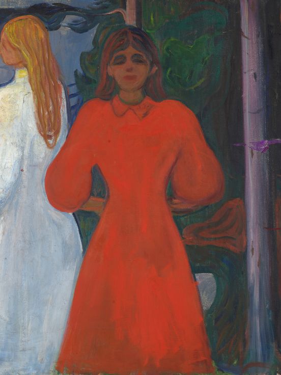 Edvard Munch, Rot und Weiß, 1899–1900