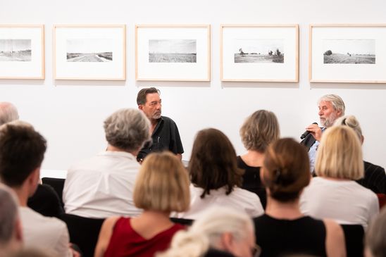 Künstlergespräch mit André Kirchner in der Ausstellung "Stadtrand Berlin" in der Berlinischen Galerie, 5.6.2019, Foto: Harry Schnitger