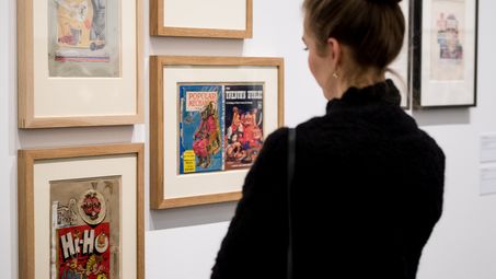 Eröffnung der Ausstellung "Eduardo Paolozzi. Lots of Pictures, Lots of Fun" in der Berlinischen Galerie, 8.2.2018, Foto: Harry Schnitger