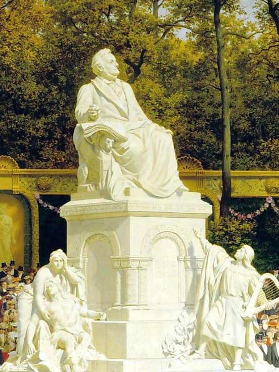 Painting by Anton von Werner, Detail Monument, Oil on canvas, 227 x 312,3 cm