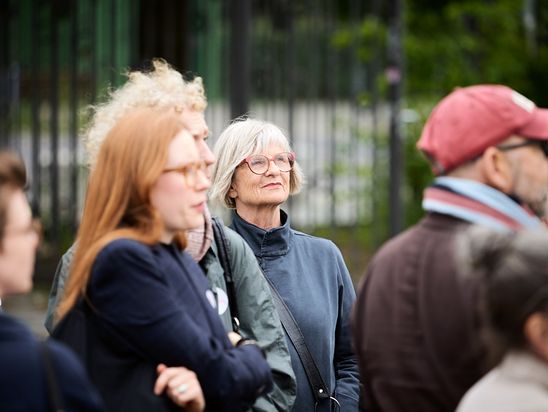 Rundgang auf der 10. Berlin Biennale für Mitglieder des Fördervereins, 13.6.2018, Foto: Hannes Wiedemann