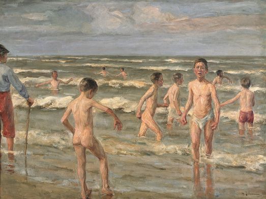 Max Liebermann, Badende Knaben, 1900, © Sammlung Stiftung Stadtmuseum Berlin, Repro: Hans-Joachim Bartsch, Berlin