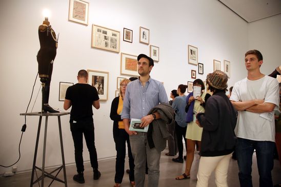 Eröffnung der Ausstellung "Dada Afrika. Dialog mit dem Fremden" in der Berlinischen Galerie, 4.8.2016, Foto: Amin Akhtar