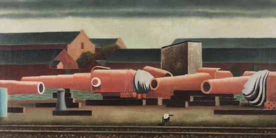 Gemälde von Ima Breusing, Öl auf Leinwand, 46 x 89 cm