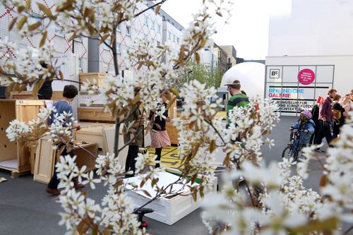 Bauworkshop am Küchenmonument, 16.4.2015, Foto: Jirka Jansch Bauworkshop am Küchenmonument, 16.4.2015, Foto: Jirka Jansch