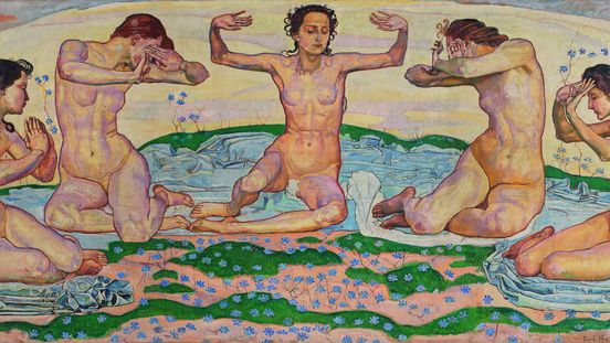 Öl auf Leinwand, 150 x 352 cm