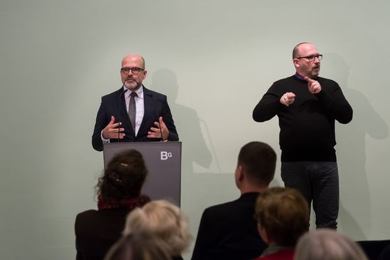 Eröffnung der Ausstellung "Freiheit. Die Kunst der Novembergruppe" in der Berlinischen Galerie, 08.11.2018, Foto: Harry Schnitger