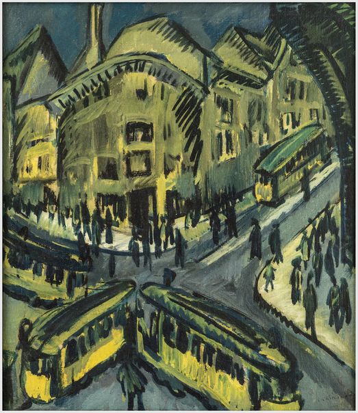 Ernst Ludwig Kirchner, Nollendorfplatz, Berlin, 1912 © Sammlung Stiftung Stadtmuseum Berlin, Foto: Oliver Ziebe, Berlin