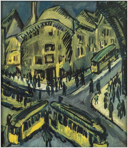Ernst Ludwig Kirchner, Nollendorfplatz, Berlin, 1912 © Sammlung Stiftung Stadtmuseum Berlin, Foto: Oliver Ziebe, Berlin Ernst Ludwig Kirchner, Nollendorfplatz, Berlin, 1912 © Sammlung Stiftung Stadtmuseum Berlin, Foto: Oliver Ziebe, Berlin
