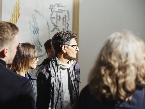 Führung über die Kunstmesse Art Berlin für Mitglieder des Fördervereins, 29.9.2018, Foto: Hannes Wiedemann Führung über die Kunstmesse Art Berlin für Mitglieder des Fördervereins, 29.9.2018, Foto: Hannes Wiedemann