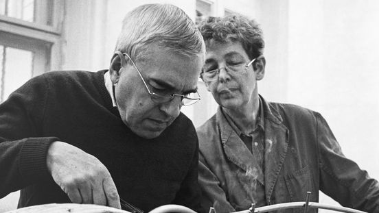 Brigitte und Martin Matschinsky-Denninghoff im Berliner Atelier, 1984, Foto: © Wolff-Steffen Brumm