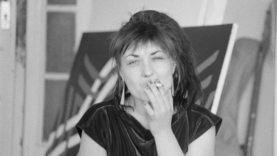 Käthe Kruse at Künstlerhaus Bethanien, 1985, Photo: Joachim Blank / VG Bild-Kunst, Bonn 2025