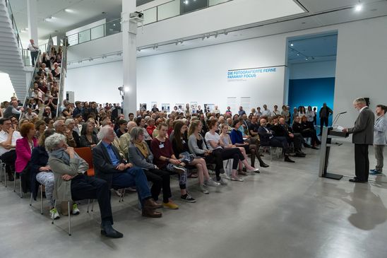 Eröffnung der Ausstellung "Fotografierte Ferne. Fotografen auf Reisen (1880–2015)" in der Berlinischen Galerie, 18.5.2017, Foto: Harry Schnitger