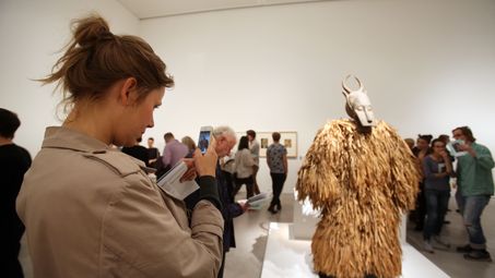 Eröffnung der Ausstellung "Dada Afrika. Dialog mit dem Fremden" in der Berlinischen Galerie, 4.8.2016, Foto: Amin Akhtar