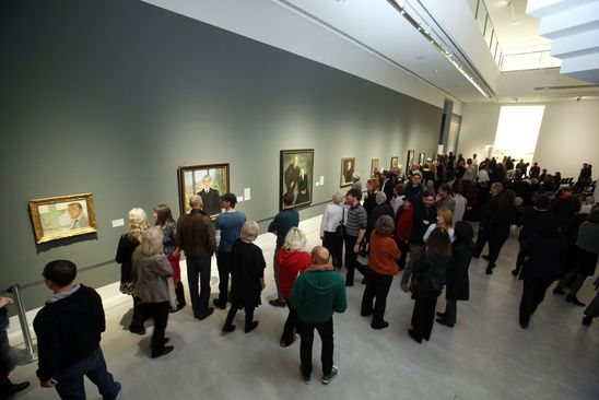 Eröffnung der Ausstellungen "Max Beckmann und Berlin" und "Das sind wir. Porträtfotografie 1996 bis 2013" in der Berlinischen Galerie, 19.11.2015, Foto: Amin Akhtar