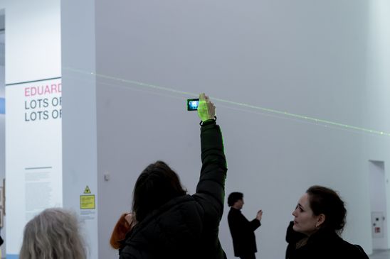 Eröffnung der Ausstellung "Carsten Nicolai. Tele" in der Berlinischen Galerie, 22.3.2018, Foto: Harry Schnitger