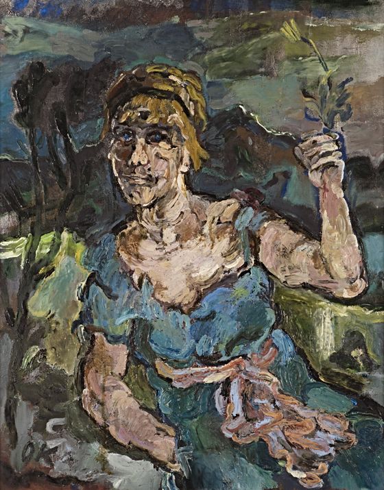 Gemälde von Oskar Kokoschka, Öl auf Leinwand, 100x80 cm