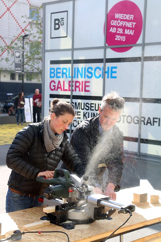 Bauworkshop am Küchenmonument, 16.4.2015, Foto: Jirka Jansch