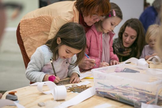 Kindervernissage zur Kunst der Novembergruppe in der Berlinischen Galerie, 11.11.2018, © Foto: Pascal Rohé