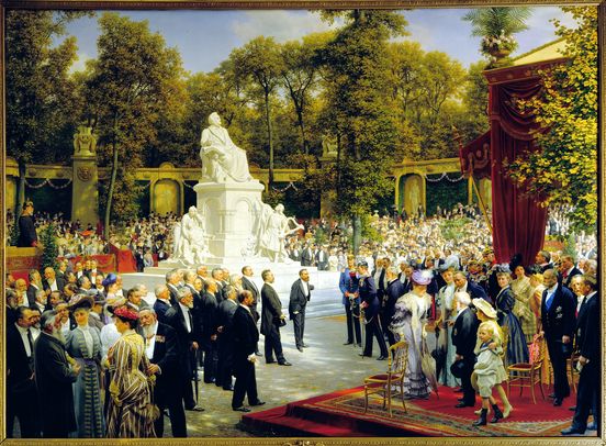 Anton von Werner, Unveiling of the Richard-Wagner-Monument in the Tiergarten, 1908