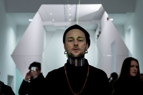 Eröffnung der Ausstellung "Carsten Nicolai. Tele" in der Berlinischen Galerie, 22.3.2018, Foto: Harry Schnitger Eröffnung der Ausstellung "Carsten Nicolai. Tele" in der Berlinischen Galerie, 22.3.2018, Foto: Harry Schnitger