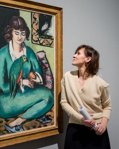 Lesung mit Schauspielerin Sophie Rois aus Klaus Manns "Der fromme Tanz" anlässlich der Ausstellung "Max Beckmann und Berlin", 21.1.2016, Foto: Hannes Wiedemann Lesung mit Schauspielerin Sophie Rois aus Klaus Manns "Der fromme Tanz" anlässlich der Ausstellung "Max Beckmann und Berlin", 21.1.2016, Foto: Hannes Wiedemann