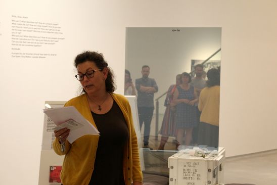 Kick-Off des FSJ-Projekts 2019 "Ich:Du. Du siehst ein Ich, das ich nicht sehe" in der Berlinischen Galerie, 12.6.2019, Foto: Leander Wiesner