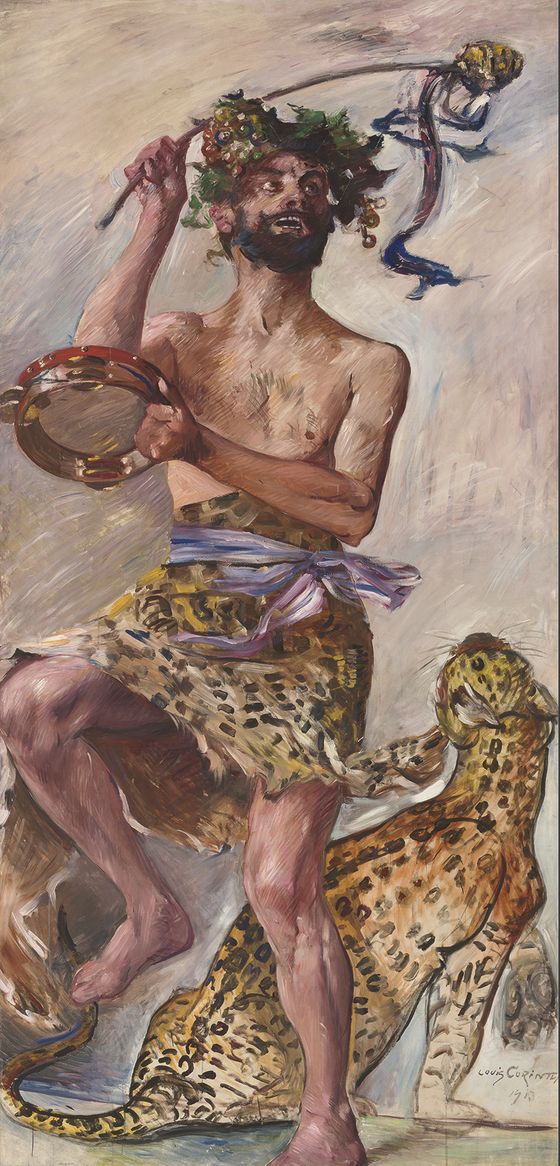 Lovis Corinth, Bacchant, 1913, Aus dem elfteiligen Katzenellenbogen-Zyklus, © Urheberrechte am Werk erloschen