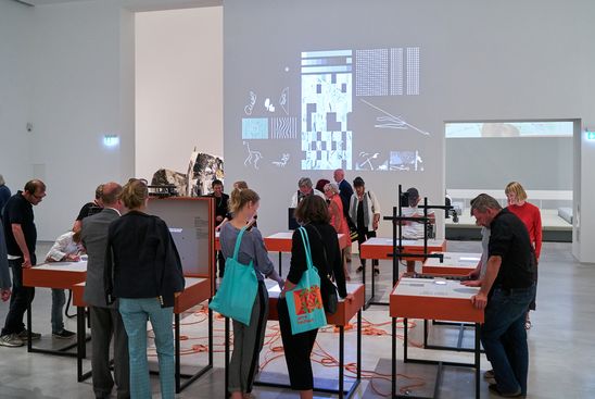 Preview zur Ausstellung "original bauhaus. Die Jubiläumsausstellung", 4.9.2019, Foto: Dovilė Aleksaitė