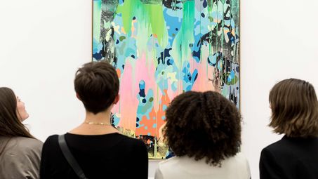 Eröffnung der Ausstellung von Christine Streuli, Fred-Thieler-Preisträgerin 2017, 17.3.2017, Foto: Harry Schnitger