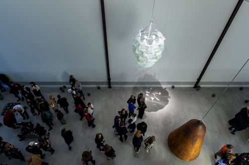 Eröffnung der Ausstellung "Julian Charrière. As We Used To Float" in der Berlinischen Galerie, 26.9.2019, Foto: Harry Schnitger Eröffnung der Ausstellung "Julian Charrière. As We Used To Float" in der Berlinischen Galerie, 26.9.2019, Foto: Harry Schnitger