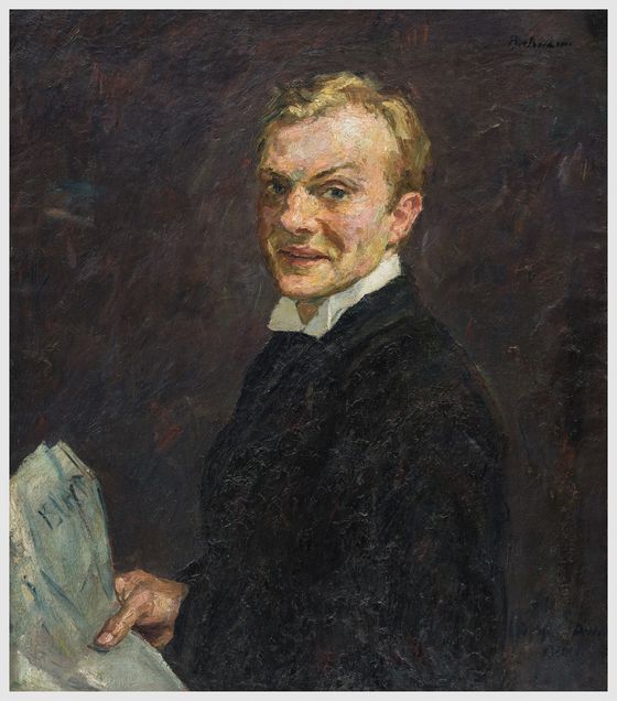 Max Beckmann, Selbstbildnis (lachend), 1910 © Sammlung Stiftung Stadtmuseum Berlin, Foto: Oliver Ziebe, Berlin