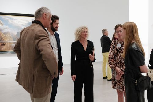Kasper Teglgaard Koch, Head of Department, Exhibition and Collection MUNCH, Tone Hansen, Director MUNCH, Ulrike Andres, Head of Communication and Education Berlinische Galerie, Carolin Wagner, Head of Friends of the Museum (f. l. t. r.) Kasper Teglgaard Koch, Head of Department, Exhibition and Collection MUNCH, Tone Hansen, Director MUNCH, Ulrike Andres, Head of Communication and Education Berlinische Galerie, Carolin Wagner, Head of Friends of the Museum (from left to right)