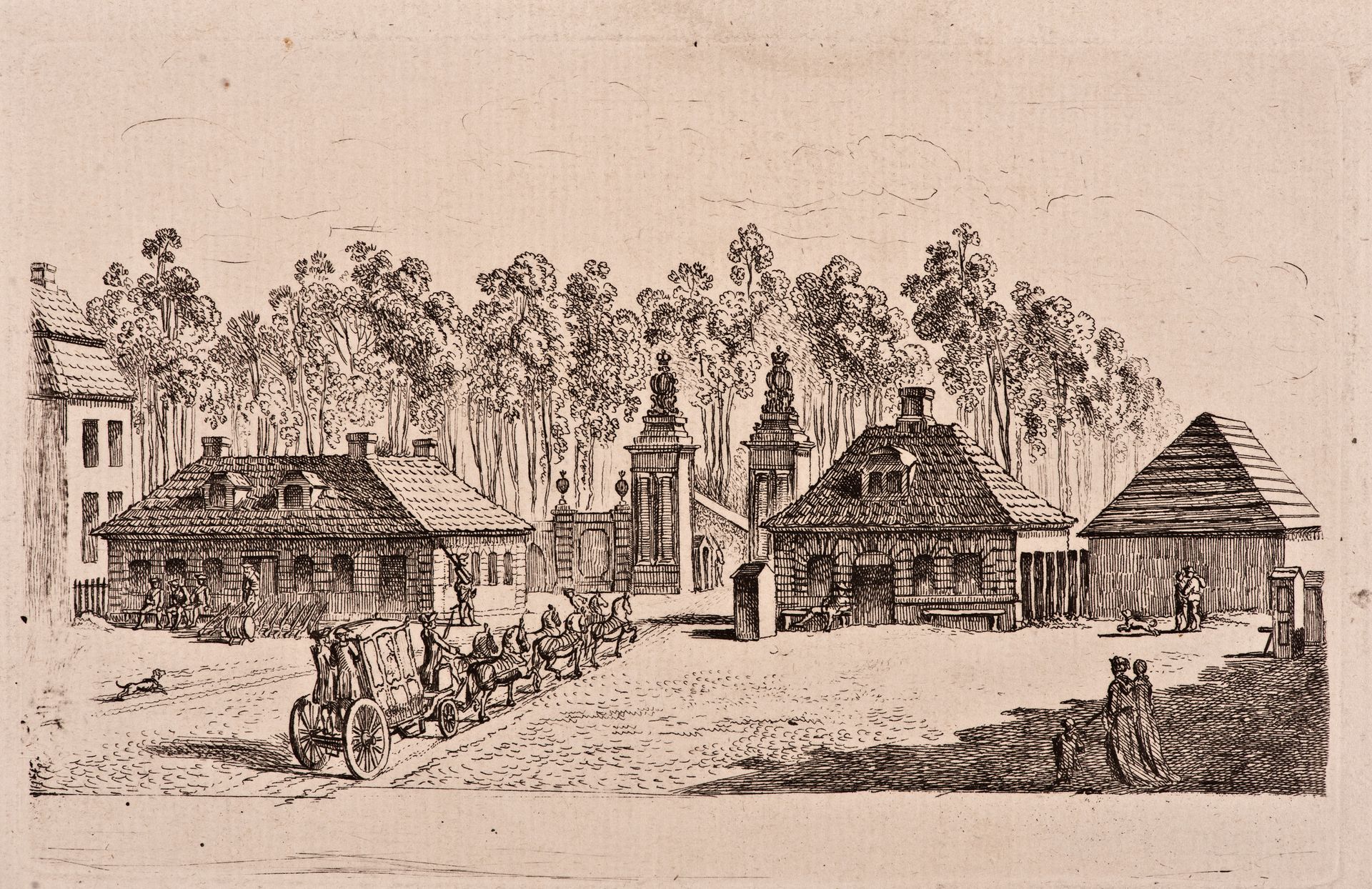 Daniel Chodowiecki, Das Brandenburger Tor, um 1764
