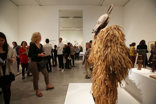 Eröffnung der Ausstellung "Dada Afrika. Dialog mit dem Fremden" in der Berlinischen Galerie, 4.8.2016, Foto: Amin Akhtar