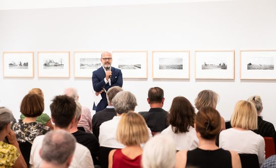 Künstlergespräch mit André Kirchner in der Ausstellung "Stadtrand Berlin" in der Berlinischen Galerie, 5.6.2019, Foto: Harry Schnitger