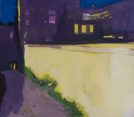Rainer Fetting, Gelbe Mauer (Luckauerstraße/Sebastianstraße), 1977, © Rainer Fetting