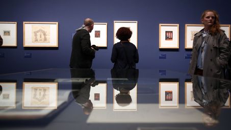 Eröffnung "Erwin Wurm. Bei Mutti" und "Visionäre der Moderne. Paul Scheerbart, Bruno Taut, Paul Goesch" in der Berlinischen Galerie, 14.4.2016, Foto: Amin Akhtar