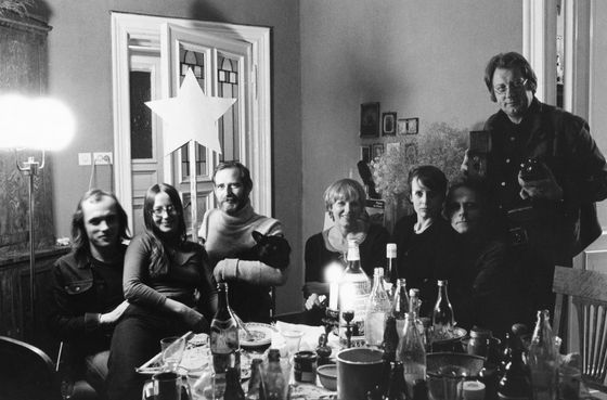 Christian Borchert, Geburtstagsfeier des Fotografen Arno Fischer, Berlin, 1978