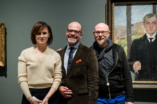 Lesung mit Schauspielerin Sophie Rois aus Klaus Manns "Der fromme Tanz" anlässlich der Ausstellung "Max Beckmann und Berlin", 21.1.2016, Foto: Hannes Wiedemann