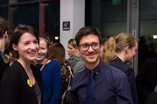 Eröffnung der Ausstellung "Carsten Nicolai. Tele" in der Berlinischen Galerie, 22.3.2018, Foto: Harry Schnitger Eröffnung der Ausstellung "Carsten Nicolai. Tele" in der Berlinischen Galerie, 22.3.2018, Foto: Harry Schnitger