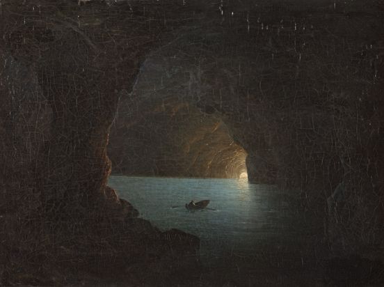 Gemälde von Carl Friedrich Seiffert, Öl auf Leinwand, 48 x 65 cm