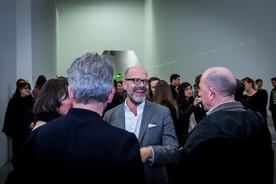 Eröffnung der Ausstellung "Carsten Nicolai. Tele" in der Berlinischen Galerie, 22.3.2018, Foto: Harry Schnitger