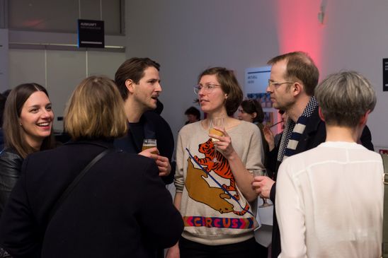 Eröffnung der Ausstellung "Carsten Nicolai. Tele" in der Berlinischen Galerie, 22.3.2018, Foto: Harry Schnitger