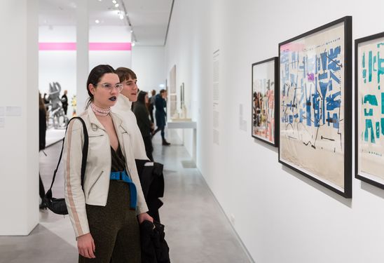 Eröffnung der Ausstellung "Eduardo Paolozzi. Lots of Pictures, Lots of Fun" in der Berlinischen Galerie, 8.2.2018, Foto: Harry Schnitger