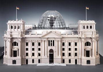 Arcitecutural model by Foster + Partner Architects, ca. 28 x 69 x 45 cm 