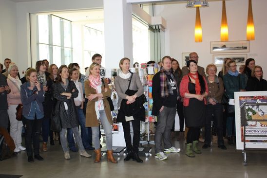 Eröffnung der Ausstellung "Ignacio Uriarte. Acht Stunden zählen" in der Berlinischen Galerie, 3.5.2014, Foto: Carolin Wagner