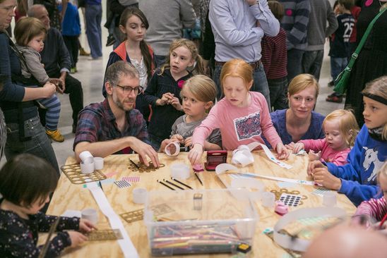 Kindervernissage zur Kunst der Novembergruppe in der Berlinischen Galerie, 11.11.2018, © Foto: Pascal Rohé